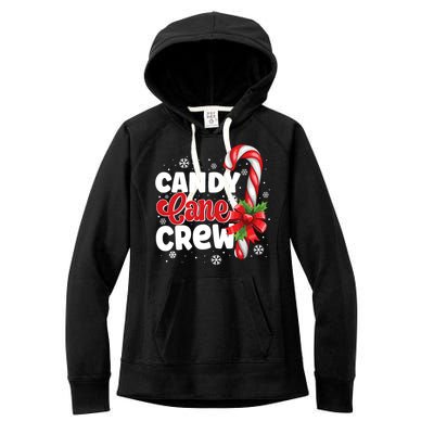 Candy Cane Crew Christmas Candy Love Pajamas Women's Fleece Hoodie