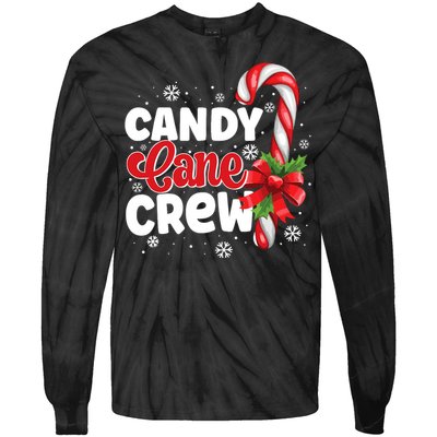 Candy Cane Crew Christmas Candy Love Pajamas Tie-Dye Long Sleeve Shirt