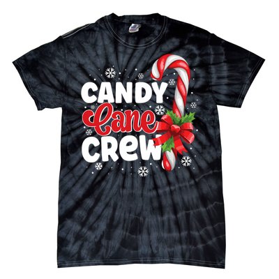 Candy Cane Crew Christmas Candy Love Pajamas Tie-Dye T-Shirt