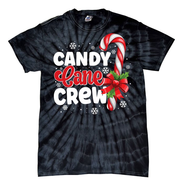 Candy Cane Crew Christmas Candy Love Pajamas Tie-Dye T-Shirt