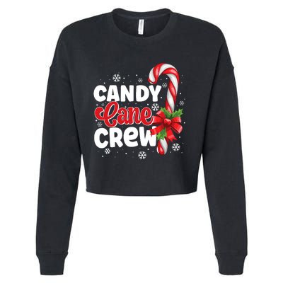 Candy Cane Crew Christmas Candy Love Pajamas Cropped Pullover Crew