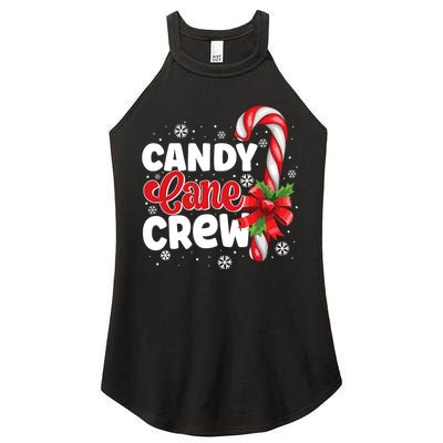 Candy Cane Crew Christmas Candy Love Pajamas Women's Perfect Tri Rocker Tank