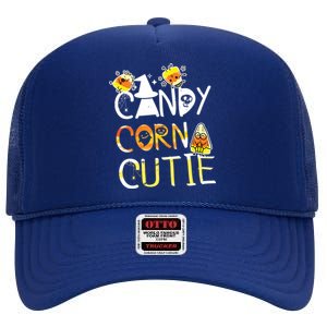 Candy Corn Cutie Meaningful Gift Halloween Costume Meaningful Gift 2020 National High Crown Mesh Back Trucker Hat