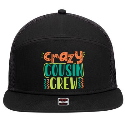 Crazy Cousin Crew Gift 7 Panel Mesh Trucker Snapback Hat