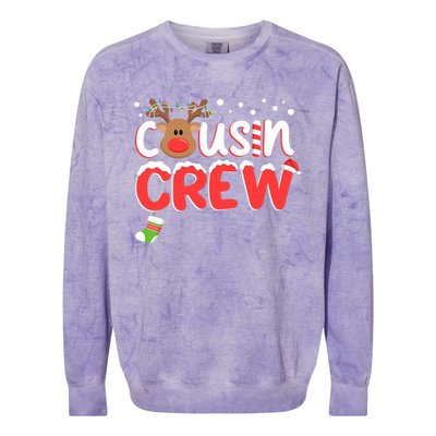 Cousin Crew Christmas Cousins Christmas Matching Family Colorblast Crewneck Sweatshirt