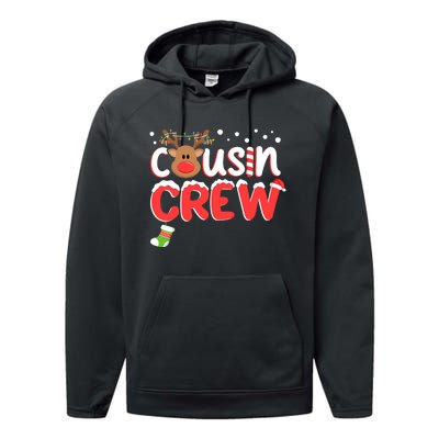 Cousin Crew Christmas Cousins Christmas Matching Family Performance Fleece Hoodie