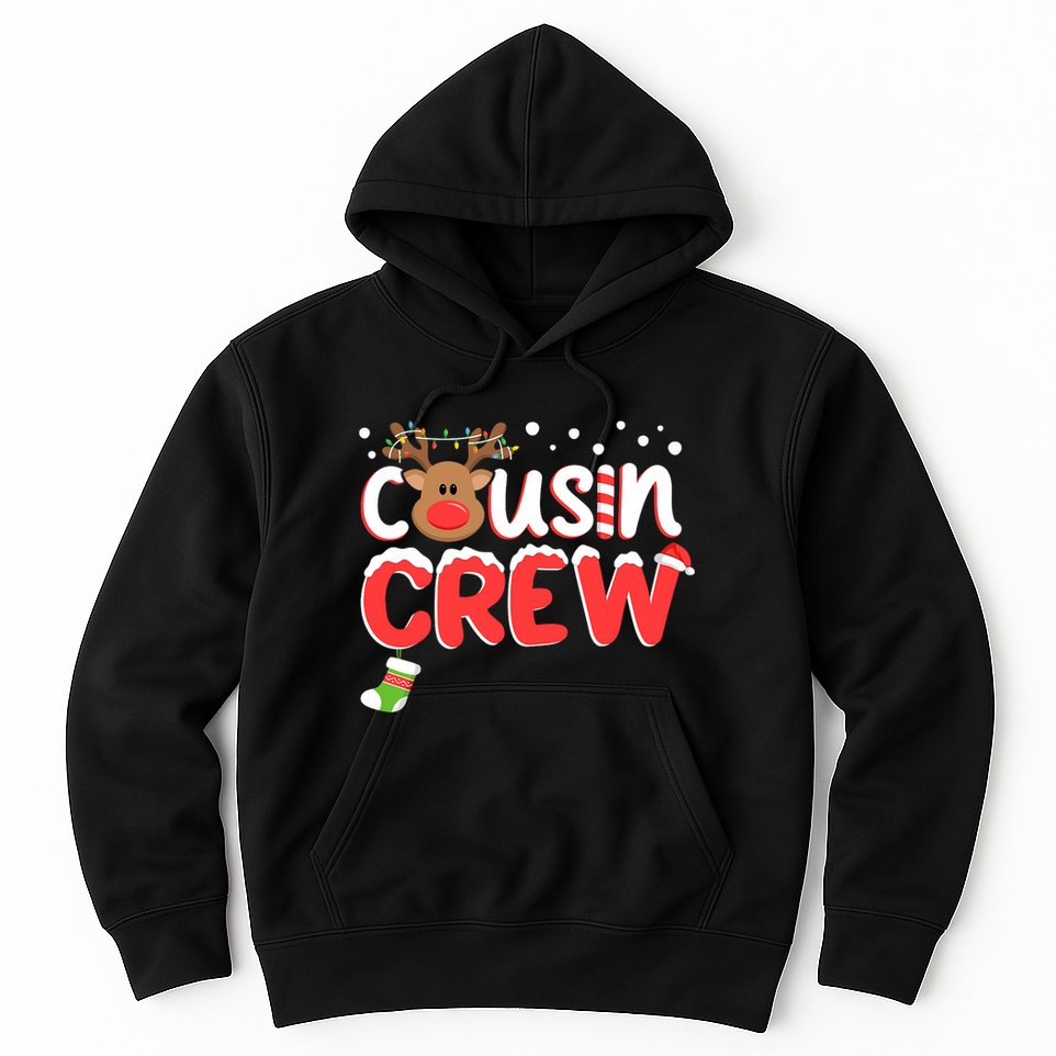 Cousin Crew Christmas Cousins Christmas Matching Family Hoodie
