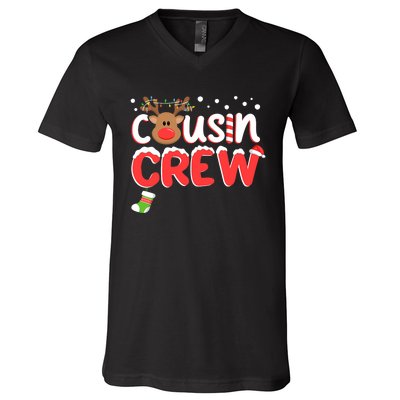 Cousin Crew Christmas Cousins Christmas Matching Family V-Neck T-Shirt