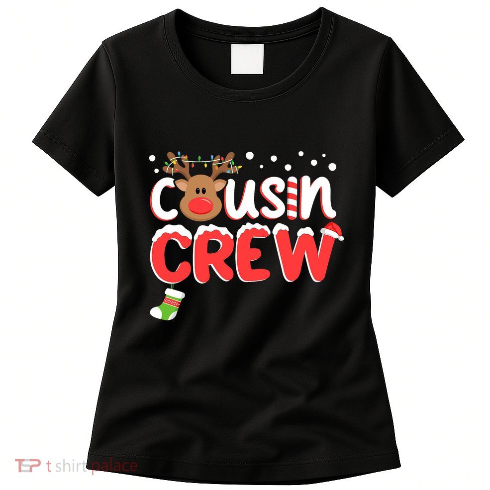 Cousin Crew Christmas Cousins Christmas Matching Family Womens T-Shirt