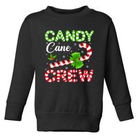 Candy Cane Crew Christmas Family Matching Xmas Pajamas Toddler Sweatshirt