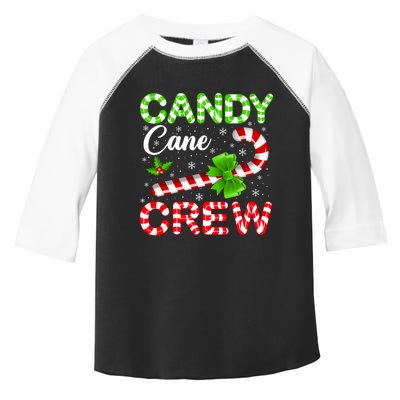 Candy Cane Crew Christmas Family Matching Xmas Pajamas Toddler Fine Jersey T-Shirt