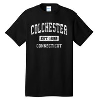 Colchester Connecticut Ct Vintage Sports Established Tall T-Shirt