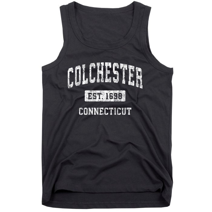 Colchester Connecticut Ct Vintage Sports Established Tank Top