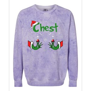 Christmas Couples Chest Matching Chestnuts Colorblast Crewneck Sweatshirt