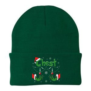 Christmas Couples Chest Matching Chestnuts Knit Cap Winter Beanie