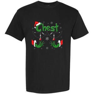 Christmas Couples Chest Matching Chestnuts Garment-Dyed Heavyweight T-Shirt