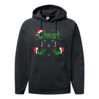 Christmas Couples Chest Matching Chestnuts Performance Fleece Hoodie