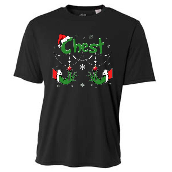 Christmas Couples Chest Matching Chestnuts Cooling Performance Crew T-Shirt