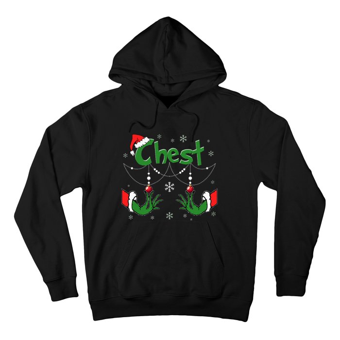 Christmas Couples Chest Matching Chestnuts Hoodie