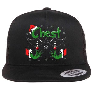 Christmas Couples Chest Matching Chestnuts Flat Bill Trucker Hat