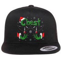 Christmas Couples Chest Matching Chestnuts Flat Bill Trucker Hat