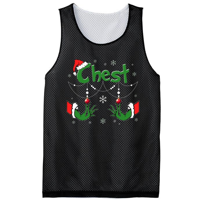 Christmas Couples Chest Matching Chestnuts Mesh Reversible Basketball Jersey Tank