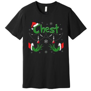 Christmas Couples Chest Matching Chestnuts Premium T-Shirt