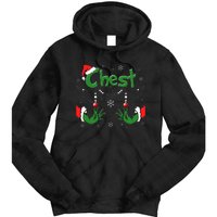 Christmas Couples Chest Matching Chestnuts Tie Dye Hoodie