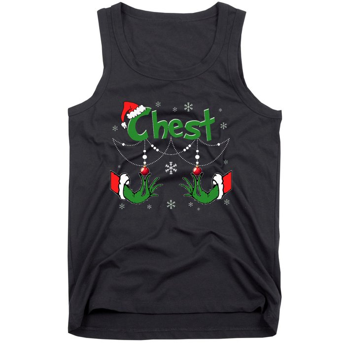 Christmas Couples Chest Matching Chestnuts Tank Top