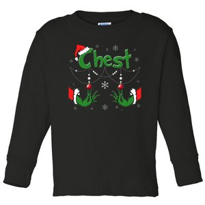 Christmas Couples Chest Matching Chestnuts Toddler Long Sleeve Shirt