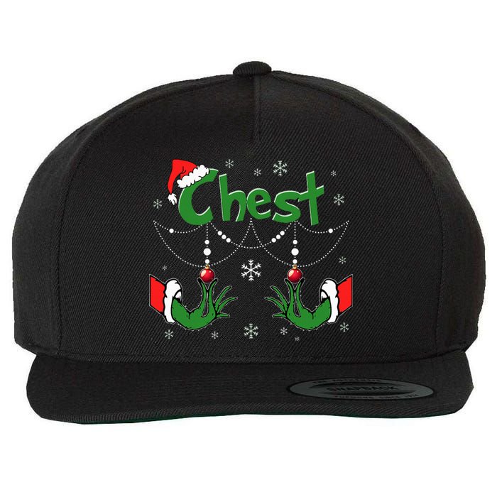 Christmas Couples Chest Matching Chestnuts Wool Snapback Cap