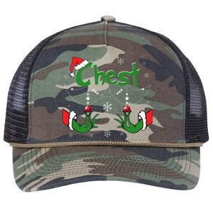 Christmas Couples Chest Matching Chestnuts Retro Rope Trucker Hat Cap