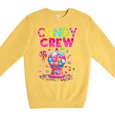 Candy Crew Candy Land Sweetie Candy Squad Halloween Costume Premium Crewneck Sweatshirt