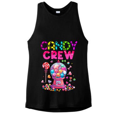 Candy Crew Candy Land Sweetie Candy Squad Halloween Costume Ladies PosiCharge Tri-Blend Wicking Tank