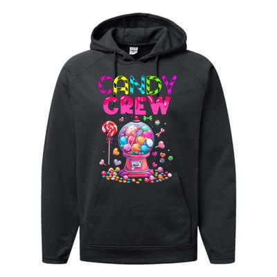 Candy Crew Candy Land Sweetie Candy Squad Halloween Costume Performance Fleece Hoodie