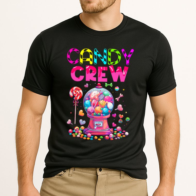 Candy Crew Candy Land Sweetie Candy Squad Halloween Costume Cooling Performance Crew T-Shirt