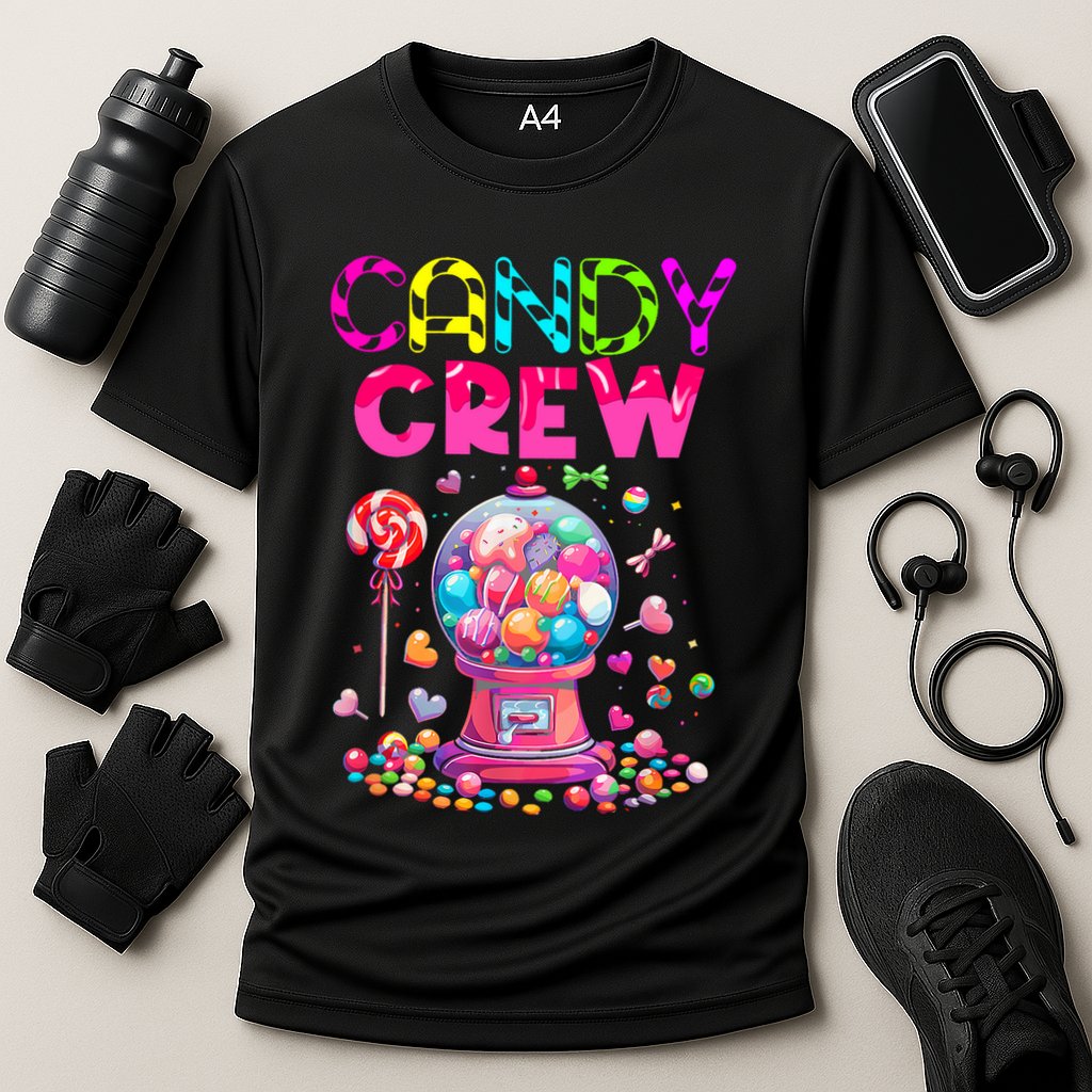 Candy Crew Candy Land Sweetie Candy Squad Halloween Costume Cooling Performance Crew T-Shirt