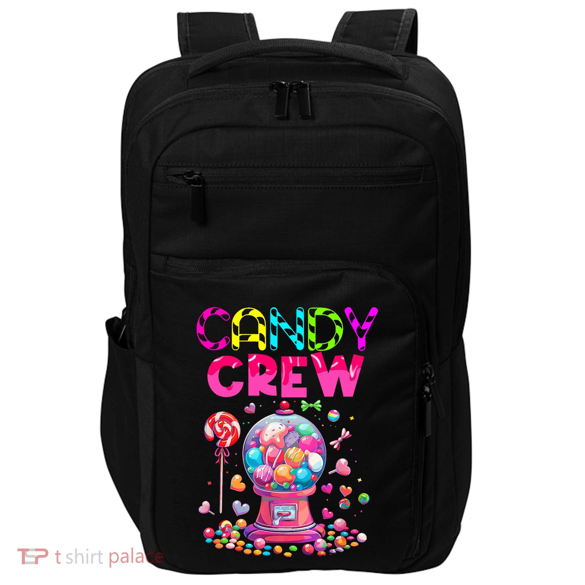 Candy Crew Candy Land Sweetie Candy Squad Halloween Costume Impact Tech Backpack