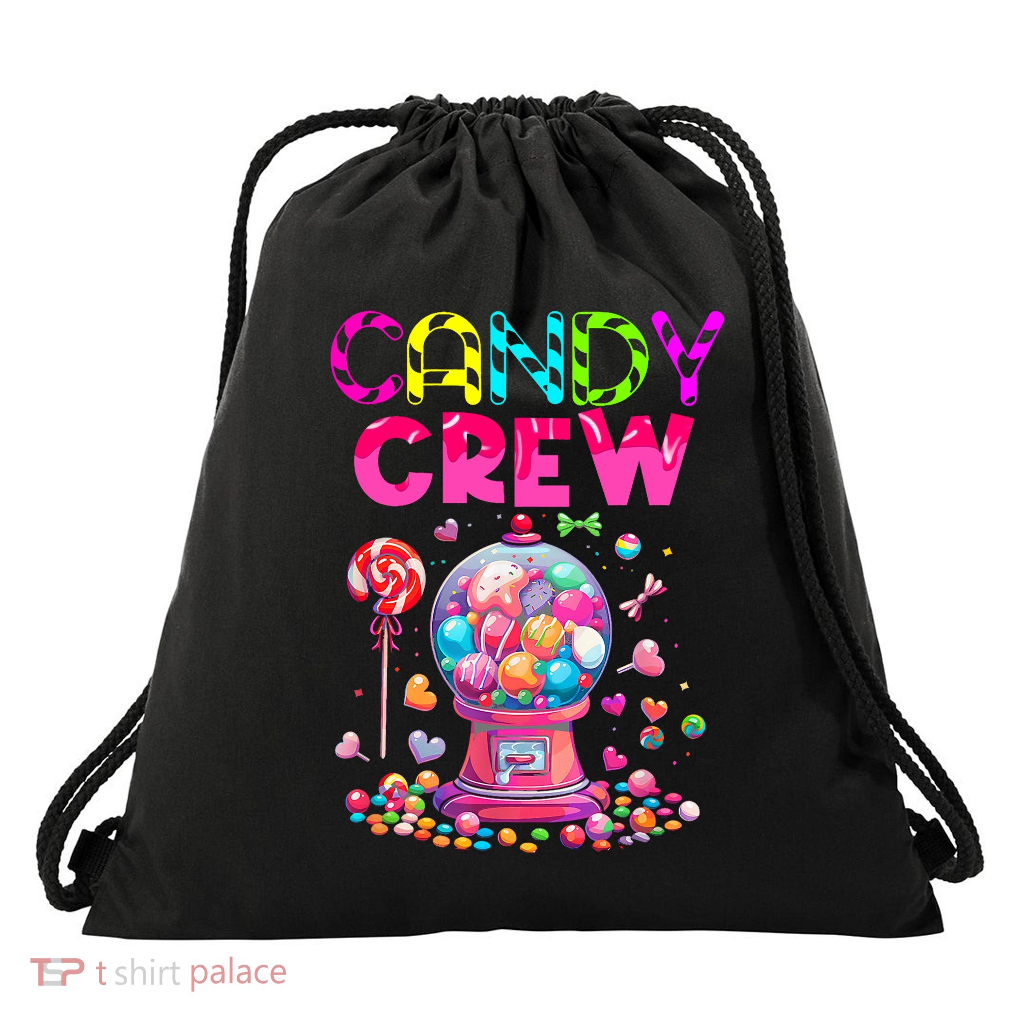 Candy Crew Candy Land Sweetie Candy Squad Halloween Costume Drawstring Bag