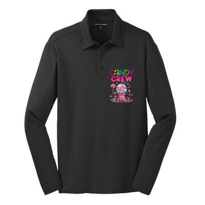 Candy Crew Candy Land Sweetie Candy Squad Halloween Costume Silk Touch Performance Long Sleeve Polo