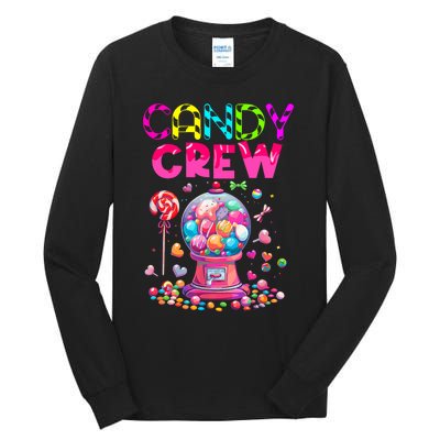 Candy Crew Candy Land Sweetie Candy Squad Halloween Costume Tall Long Sleeve T-Shirt