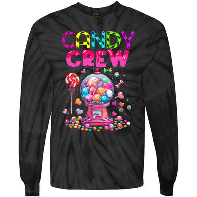 Candy Crew Candy Land Sweetie Candy Squad Halloween Costume Tie-Dye Long Sleeve Shirt