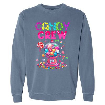 Candy Crew Candy Land Sweetie Candy Squad Halloween Costume Garment-Dyed Sweatshirt