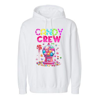 Candy Crew Candy Land Sweetie Candy Squad Halloween Costume Garment-Dyed Fleece Hoodie