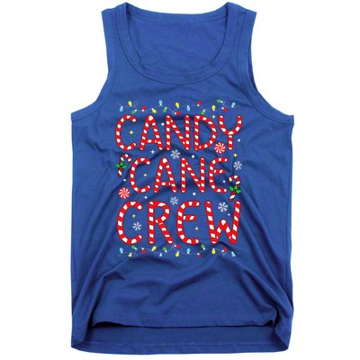 Candy Cane Crew Funny Christmas Candy Cane Lover Xmas Pajama  Tank Top