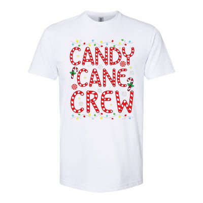 Candy Cane Crew Funny Christmas Candy Cane Lover Xmas Pajama  Softstyle CVC T-Shirt