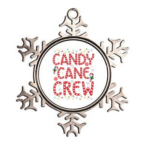 Candy Cane Crew Funny Christmas Candy Cane Lover Xmas Pajama  Metallic Star Ornament