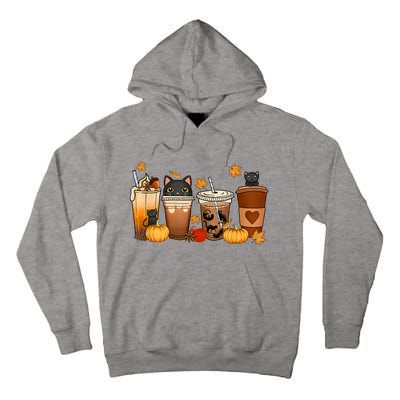 Cat Coffee Cat Mom Funny Halloween Tall Hoodie