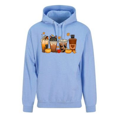 Cat Coffee Cat Mom Funny Halloween Unisex Surf Hoodie