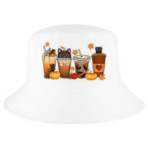 Cat Coffee Cat Mom Funny Halloween Cool Comfort Performance Bucket Hat